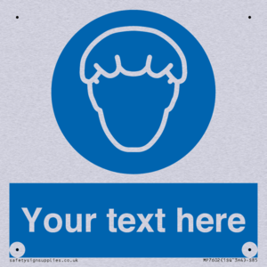 Custom Hair protection must be worn